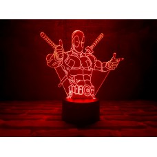 Сменная пластина для 3D ночника "Дэдпул 3" 3DTOYSLAMP