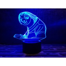 Сменная пластина для 3D светильников "Ленивец" 3DTOYSLAMP