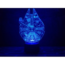 Сменная пластина для 3D ночника "Сокол тысячелетия" 3DTOYSLAMP