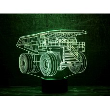 3D светильник  "Автомобиль 16"(УВЕЛИЧЕННОЕ ИЗОБРАЖЕНИЕ) подарочная упаковка + 16 цветов + пульт ДУ + сетевой адаптер + батарейки (3ААА) 3DTOYSLAMP