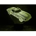 3D Ночник "Автомобиль 2"(УВЕЛИЧЕННОЕ ИЗОБРАЖЕНИЕ) подарочная упаковка + 16 цветов + пульт ДУ + сетевой адаптер + батарейки (3ААА) 3DTOYSLAMP