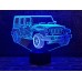 3D светильник "Автомобиль 22"(УВЕЛИЧЕННОЕ ИЗОБРАЖЕНИЕ) подарочная упаковка + 16 цветов + пульт ДУ + сетевой адаптер + батарейки (3ААА) 3DTOYSLAMP
