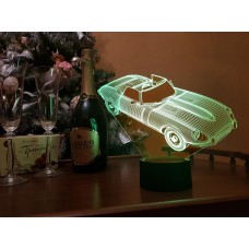 3D Ночник "Автомобиль 2"(УВЕЛИЧЕННОЕ ИЗОБРАЖЕНИЕ) подарочная упаковка + 16 цветов + пульт ДУ + сетевой адаптер + батарейки (3ААА) 3DTOYSLAMP