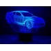 3D ночник "Автомобиль 6"(УВЕЛИЧЕННОЕ ИЗОБРАЖЕНИЕ) подарочная упаковка + 16 цветов + пульт ДУ + сетевой адаптер + батарейки (3ААА) 3DTOYSLAMP