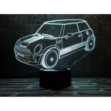 3D ночник "Автомобиль 37"(УВЕЛИЧЕННОЕ ИЗОБРАЖЕНИЕ) подарочная упаковка + 16 цветов + пульт ДУ + сетевой адаптер + батарейки (3ААА) 3DTOYSLAMP