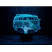 3D Светильник " Автомобиль 8"(УВЕЛИЧЕННОЕ ИЗОБРАЖЕНИЕ) подарочная упаковка + 16 цветов + пульт ДУ + сетевой адаптер + батарейки (3ААА)3DTOYSLAMP