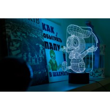 3D ночник "Утенок"(УВЕЛИЧЕННОЕ ИЗОБРАЖЕНИЕ) подарочная упаковка + 16 цветов + пульт ДУ + сетевой адаптер + батарейки (3ААА) 3DTOYSLAMP 3D ночник "Утенок"(УВЕЛИЧЕННОЕ ИЗОБРАЖЕНИЕ) подарочная упаковка + 16 цветов + пульт ДУ + сетевой адаптер + батарейки (3ААА) 3DTOYSLAMP