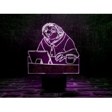 3D ночник "Блиц"(УВЕЛИЧЕННОЕ ИЗОБРАЖЕНИЕ) подарочная упаковка + 16 цветов + пульт ДУ + сетевой адаптер + батарейки (3ААА) 3DTOYSLAMP