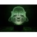 3D ночник "Хотей"(УВЕЛИЧЕННОЕ ИЗОБРАЖЕНИЕ) подарочная упаковка + 16 цветов + пульт ДУ + сетевой адаптер + батарейки (3ААА) 3DTOYSLAMP