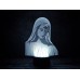 3D ночник "Дева" (УВЕЛИЧЕННОЕ ИЗОБРАЖЕНИЕ) подарочная упаковка + 16 цветов + пульт ДУ + сетевой адаптер + батарейки (3ААА)3DTOYSLAMP