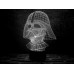 Светильник 3D "Дарт Вейдер"(УВЕЛИЧЕННОЕ ИЗОБРАЖЕНИЕ) подарочная упаковка + 16 цветов + пульт ДУ + сетевой адаптер + батарейки (3ААА) 3DTOYSLAMP
