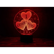 3D светильник Сердце в круге "I love you" (УВЕЛИЧЕННОЕ ИЗОБРАЖЕНИЕ) подарочная упаковка + 16 цветов + пульт ДУ + сетевой адаптер + батарейки (3ААА) 3DTOYSLAMP 3D светильник Сердце в круге "I love you" (УВЕЛИЧЕННОЕ ИЗОБРАЖЕНИЕ) подарочная упаковка + 16 цветов + пульт ДУ + сетевой адаптер + батарейки (3ААА) 3DTOYSLAMP