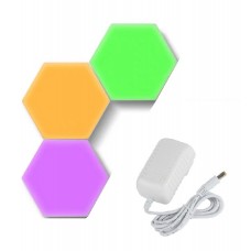 Светильник сенсорный 3DTOYSLAMP Соты Набор 3 шт Разноцветные (type 4)